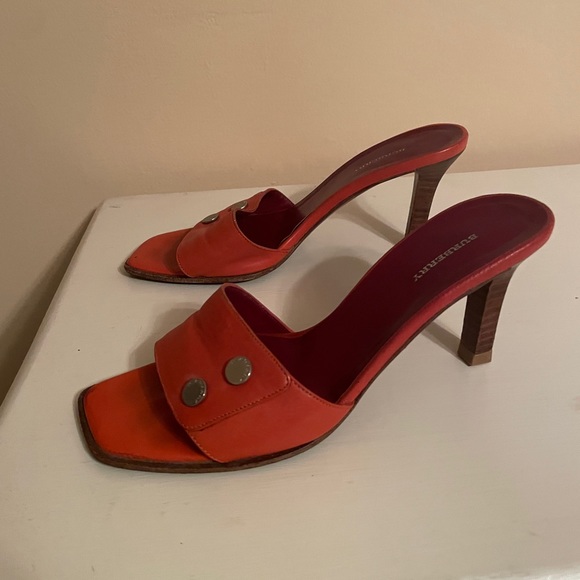 Burberry burnt orange sandal heels size 36 - Picture 7 of 7